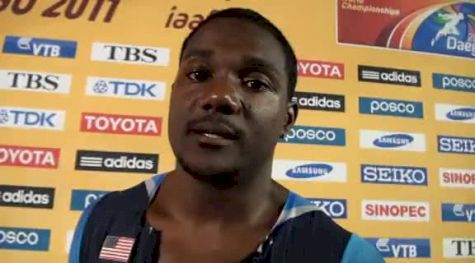 Justin Gatlin addresses relay misfortune after 4x100 final at Daegu 2011 World Track Championships