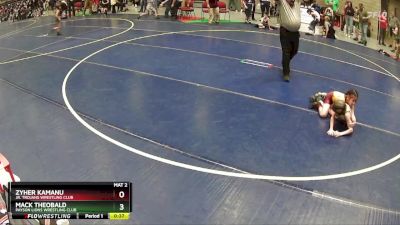 53 lbs Quarterfinal - Zyher Kamanu, Jr. Trojans Wrestling Club vs Mack Theobald, Payson Lions Wrestling Club