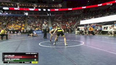 2A-138 lbs Champ. Round 2 - Shane Hanford, West Marshall vs Jax Miller, West Delaware, Manchester