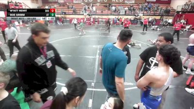 100 lbs 3rd Place Match - Wyatt Hewit, Shootbox Rigby vs Boe Grimm, J.E.T.