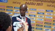 Mo Farah talks to press and looks towards plans for 2012 after Daegu World Championship