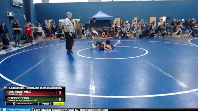 100 lbs Champ. Round 2 - Copper Cobb, Timberline Youth Wrestling vs Pain Martinez, TW Wrestling