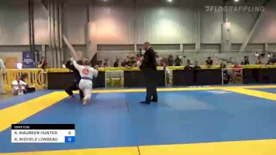 KATELYN MAUREEN HUNTER vs KRISTINE MICHELE LONGEAU 2022 World Master IBJJF Jiu-Jitsu Championship