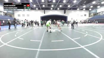 285 lbs 3rd Place Match - Slade Calhoun, Mt. Olive vs Ryan Krimpelbein, Life NCWA