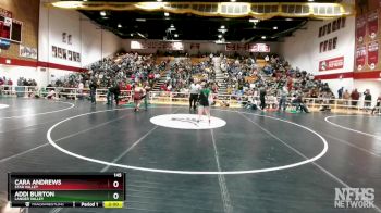 145 lbs Quarterfinal - Addi Burton, Lander Valley vs Cara Andrews, Star Valley