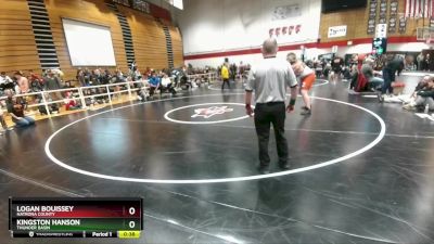 285 lbs Cons. Round 4 - Kingston Hanson, Thunder Basin vs Logan Bouissey, Natrona County