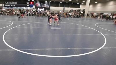 170 lbs Cons. Rd Of 16 - Faith Klabenes, Team Zapas Wrestling Club vs Sophie Reed, Moen Wrestling Academy
