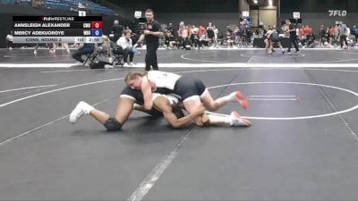 160 lbs Cons. Round 2 - Mercy Adekuoroye, Wayland Baptist University vs Annsleigh Alexander, Central Methodist University