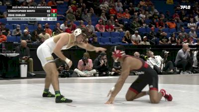174 lbs Round 1 (16 Team) - Zeke Dubler, Lehigh vs Christopher Minto, Nebraska