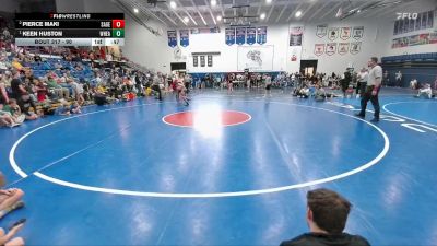 90 lbs 1st Place Match - Keen Huston, Wheatland vs Pierce Maki, Sage Valley Jr High
