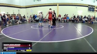 160 lbs Semifinal - Mason Heidelberger, Roncalli Wrestling Foundation vs Kelix Cooper, Indiana