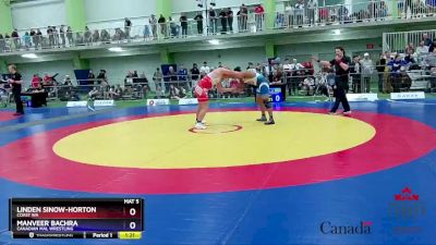 92kg Cons. Round 4 - Linden Sinow-Horton, Coast WA vs Manveer Bachra, Canadian Mal Wrestling