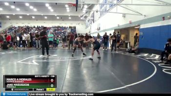 138 lbs Cons. Round 3 - Jake Masuguchi, Peninsula vs Marco A Morales, Eleanor Roosevelt