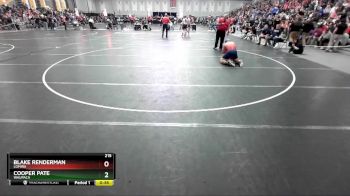 215 lbs Cons. Round 2 - Blake Renderman, Lomira vs Cooper Pate, Waupaca