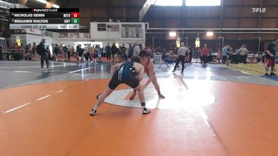 152 lbs Consi Of 8 #2 - Nicholas Genin, Metrowest United vs Benjamin Walton, Goffstown High School