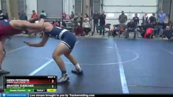 160 lbs Round 3 (4 Team) - Aiden Peterson, Junior Terps Xtreme vs Brayden Zuercher, PA Alliance Red