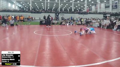 100 lbs Lilly Breeden, Missouri Blue vs Rebecca Marin, Florida