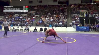 165 lbs 1st Place Match - Clayton McDonough, Luther vs Bo Koedam, Coe