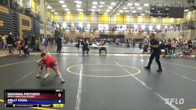 90 lbs Round 1 - Giavonna Prothero, Sebolt Wrestling Academy vs Kielly Kasal, Iowa