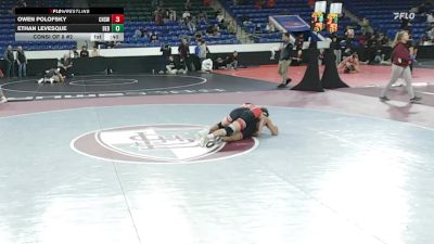 157 lbs Consi Of 8 #2 - Owen Polofsky, Cranston West vs Ethan Levesque, Bedford