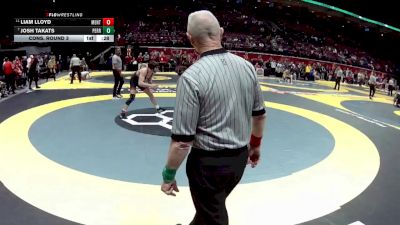 D1-190 lbs Cons. Round 3 - Josh Takats, Perrysburg vs Liam Lloyd, Mentor