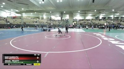 80 lbs Champ. Round 2 - Sam Sudduth, Wave Wrestling Club vs Israel Pruett, Nolensville Wrestling Club