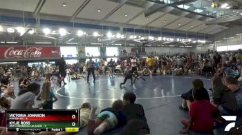 70 lbs Placement Matches (8 Team) - Kylie Ross, BMM Cornbread Crushers vs Victoria Johnson, Mayhem WC