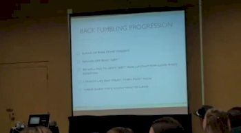 Tony Retrosi Front and Back Tumbling- pt 10, Back Tumbling Progression