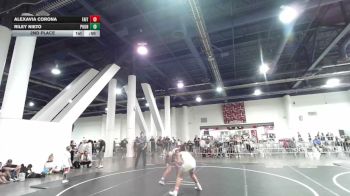115 lbs 2nd Place - Alexavia Corona, Faithful Few vs Riley Nieto, Pounders WC