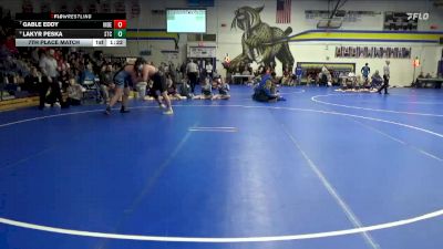 285 lbs 7th Place Match - Gable Eddy, Independence vs Lakyr Peska, South Tama County