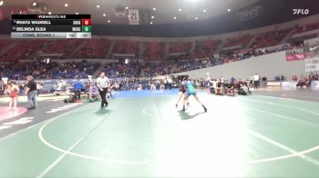 6A/5A Girls 110 Cons. Round 1 - Rhaya Waddell, Southridge Girls vs Belinda Olea, McKay Girls