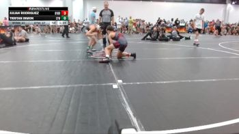 90 lbs Round 3 (4 Team) - Tristan Inmon, East TN Wrestling vs Julian Rodriguez, Backyard Brawlers Red