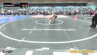 52 lbs 5th Place - Khy Escalante, Tuscon Cyclones vs Zedidiah Pelen-Keliihananui, Golden Back