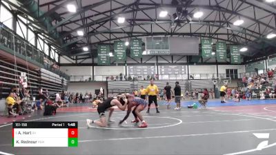 151-158 lbs Cons. Round 2 - Arojae Hart, Murphysboro Wrestling vs Kadir Rednour, Unattached