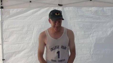 Steve Neshum (Mt. Shasta HS)after the coach's race at the 2011 Ed Sias Invitational