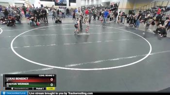 49 lbs Cons. Round 3 - Lukas Benedict, IA vs Easton Werner, WI