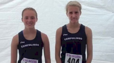 Mary Orders and Rachel Johnson (Campolindo HS), 4th and 5th place Frosh Soph Girls at the 2011 Ed Sias Invitational