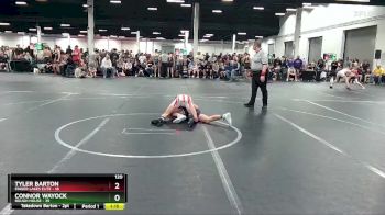 120 lbs Round 1 (4 Team) - Connor Wayock, Rough House vs Tyler Barton, Finger Lakes Elite