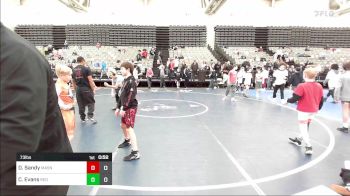 73 lbs Rr Rnd 1 - Dakota Sandy, Mat Assassins vs Cruz Evans, Red Nose WC