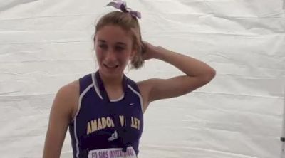 Jena Pianin (Amador Valley), 2nd place, V Girls Large School at the 2011 Ed Sias Invitational
