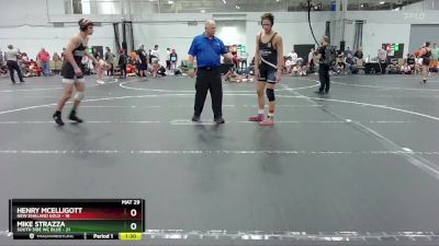 144 lbs Placement (4 Team) - Henry McElligott, New England Gold vs Mike Strazza, South Side WC Blue