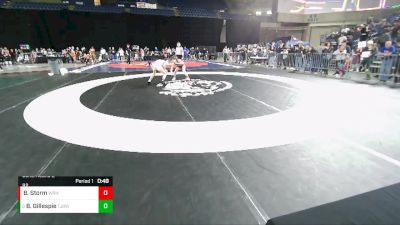 92 lbs Cons. Round 2 - Brayden Gillespie, Tahoma Jr. Bears Wrestling Club vs Beckett Storm, White River Hornets Wrestling Club