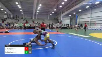 145 lbs Prelims - Jesiah Sumpter, LAW Blue vs Noah Eberhart, Midwest Xtreme Wrestling Silver