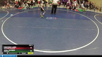 66 lbs Champ. Round 2 - Croyden Laird, Southern Utah Elite vs Ezra Gamber, Shootbox