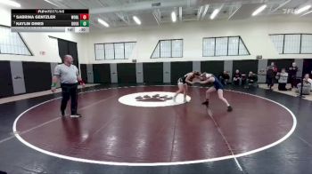 115 lbs Cons. Round 5 - Kaylin Dines, Douglas vs Sabrina Gentzler, Worland