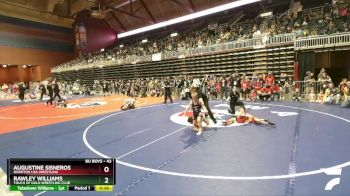 43 lbs 2nd Place Match - Rawley Williams, Touch Of Gold Wrestling Club vs Augustine Sisneros, Riverton USA Wrestling