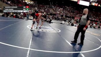 5A 150 lbs Quarterfinal - Niamiah Naranjo, Minico vs Luke Eager, Middleton