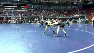 3A-106 lbs Cons. Round 2 - Kent Montgomery, Newton vs Drake Pelton, Waukee