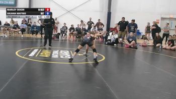 31 lbs Rr Rnd 7 - Marley Dixon, PA West Black - W vs Juliana Matteo, Mat Demon - W