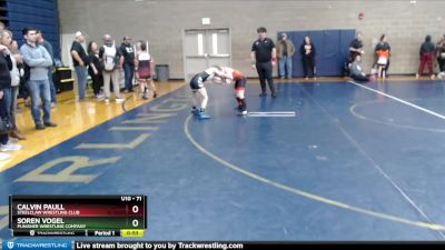 71 lbs 2nd Place Match - Soren Vogel, Punisher Wrestling Company vs Calvin Paull, Steelclaw Wrestling Club
